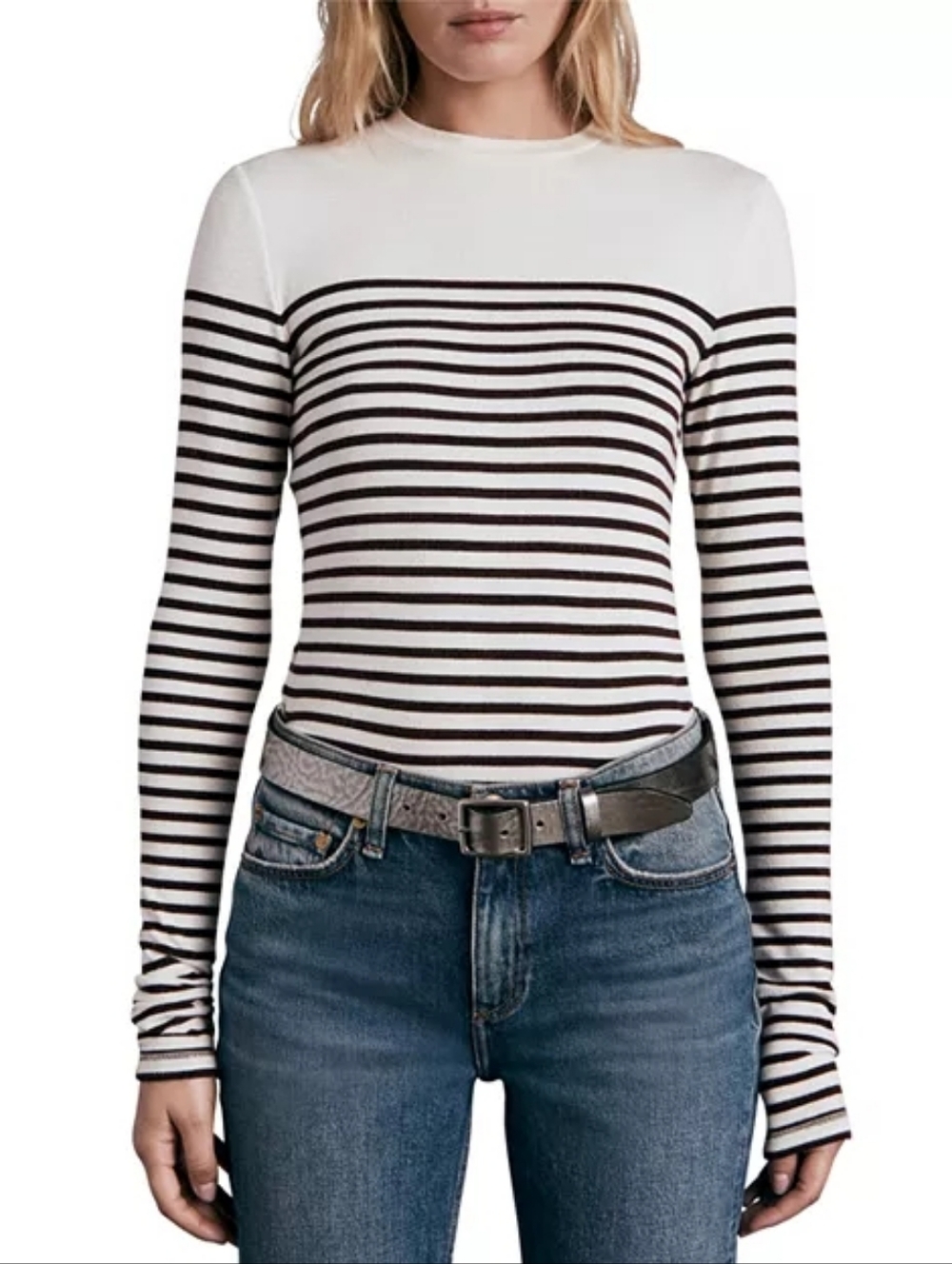Rag & Bone Breton Stripe Long Sleeve Shirt